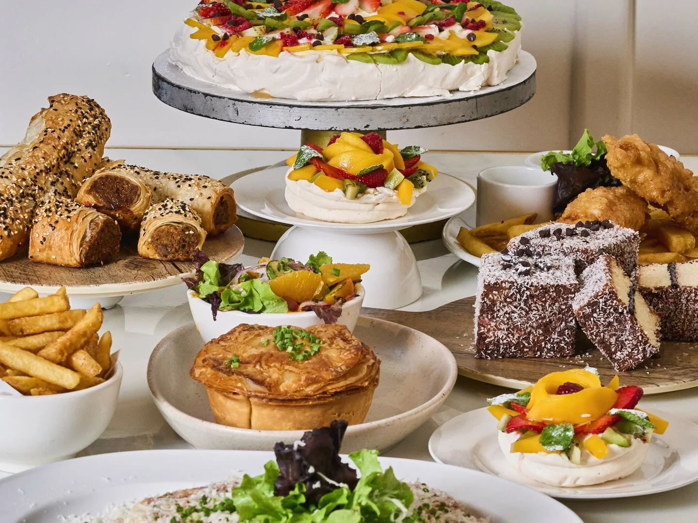 An Australian-style spread of dishes from Bondi & Bourke.